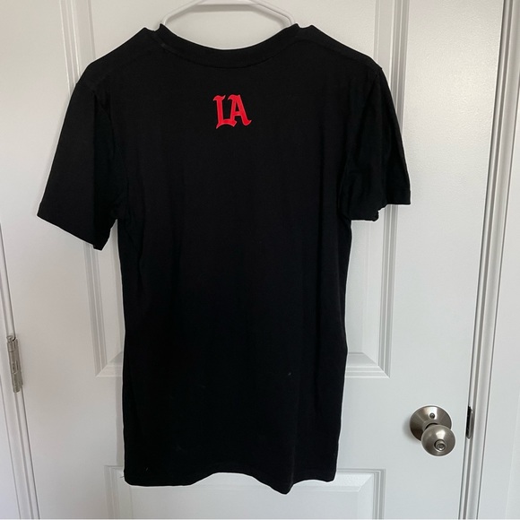100 Thieves LA Thieves Signature Short Sleeve Black Tee - Picture 2 of 3